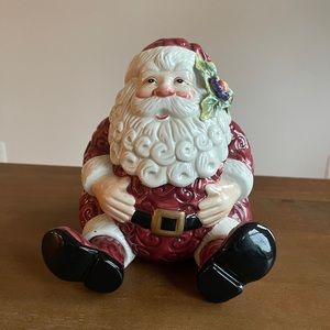 Fitz and Floyd Christmas Santa Candy Jar